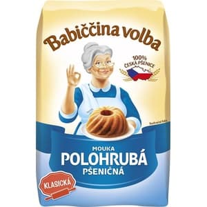 Babiččina volba Mouka pšeničná polohrubá 1kg