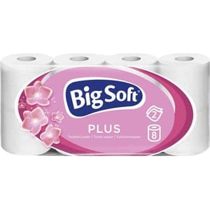 Big Soft Toaletní papír plus 2-vrstvý 8ks