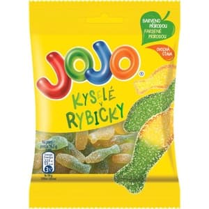 Jojo Bonbóny kyselé rybičky ovocné želé 80g