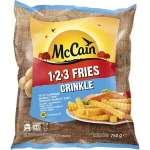 McCain Vlnky crinkle 1.2.3. 750g