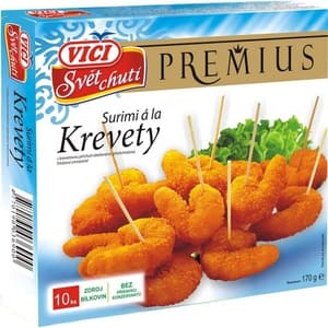 Obalované surimi mini krevetky 170g Vici