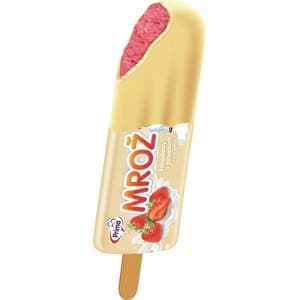 Prima Nanuk Mrož jahodový v bílé polevě 45ml