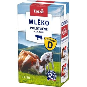 Tatra mléko polotučné 1l