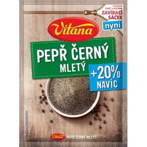 Vitana Koření pepř černý mletý 21,6g