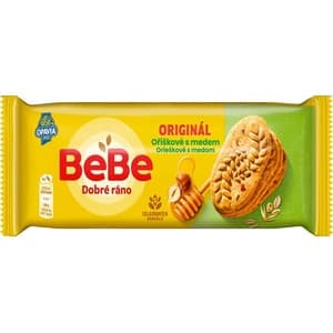 Opavia BeBe Dobré ráno Sušenky originál oříškové s medem 50g