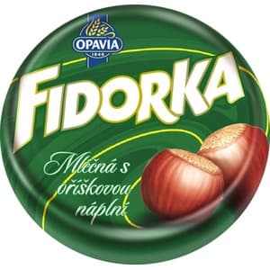 Opavia Fidorka mléčná s oříškovou náplní 30g