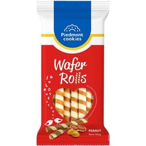 Piedmont cookies Vaflové trubičky s arašídovou náplní 160g