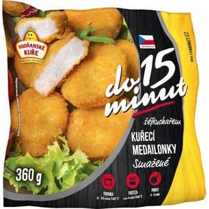 Vodňanské kuře Kuřecí medailonky smažené 360g